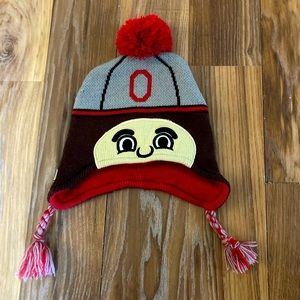 New Ohio State University Buckeyes Brutus the Buckeye mascot kids winter hat OSU